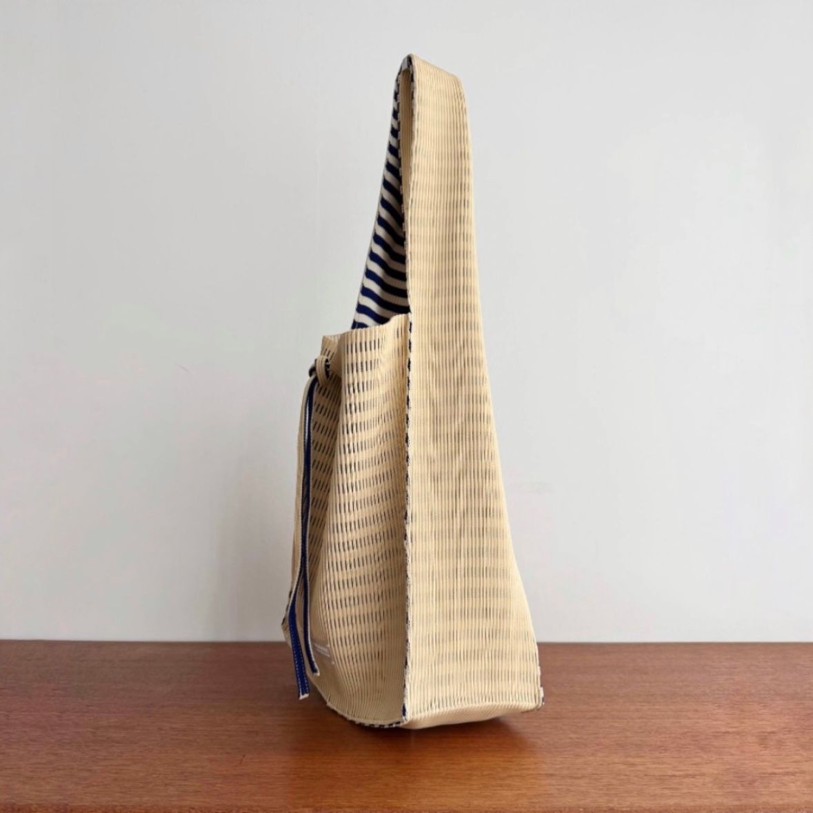 【残り一点】Kasane Reversible Tasuki Striped Tote_Large