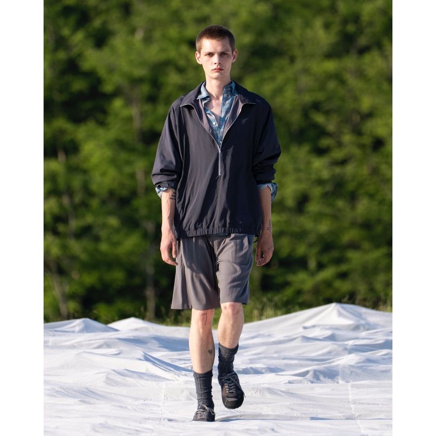 【残り一点】Wool Washer Tropical 2Pleated Easy Shorts