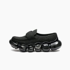 【残り一点】Jewelry Felt Loafer(BLACK×BLACK)