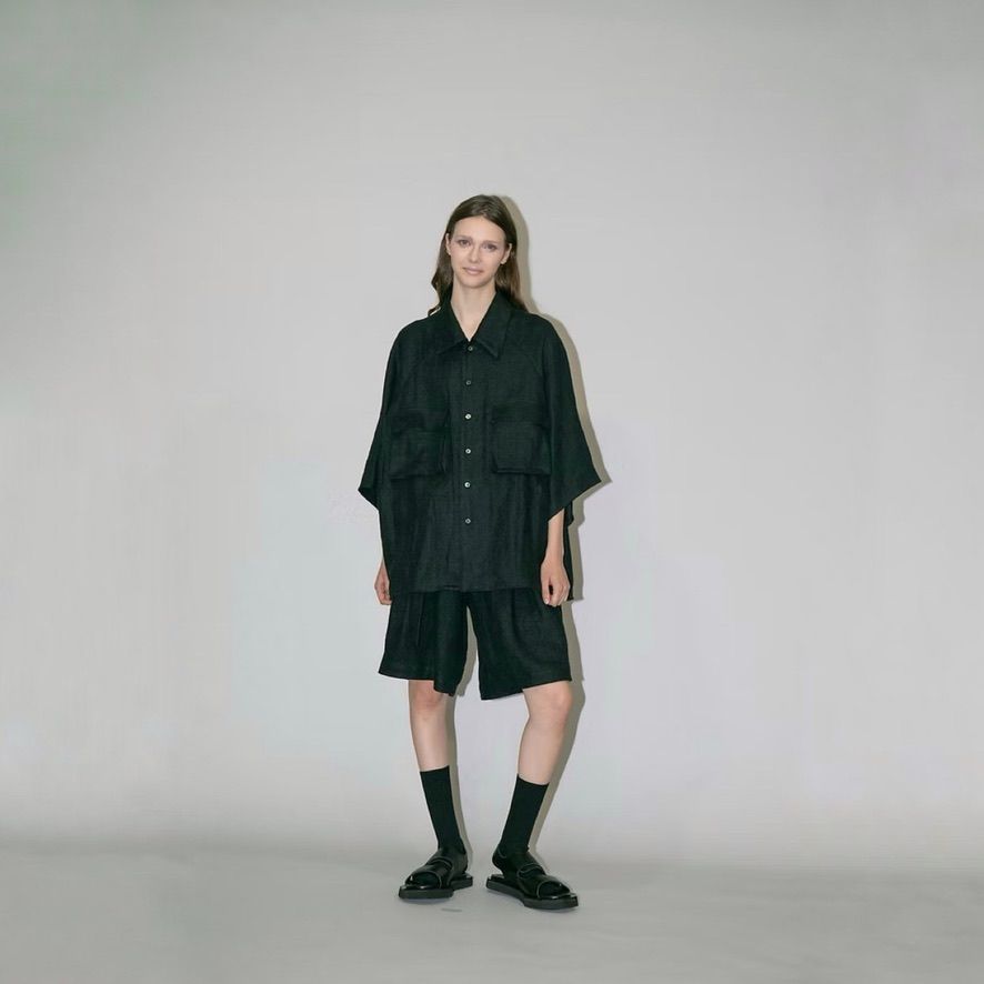 【残り一点】セミウェットリネンショートパンツ