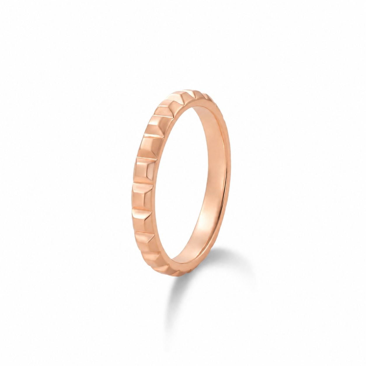 【お取り寄せ注文可能】Flat Studs Ring M(K18 PINK GOLD)