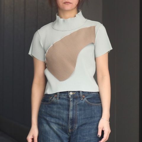 【残り一点】Todo Wave Tiny Top Short Sleeve Highneck