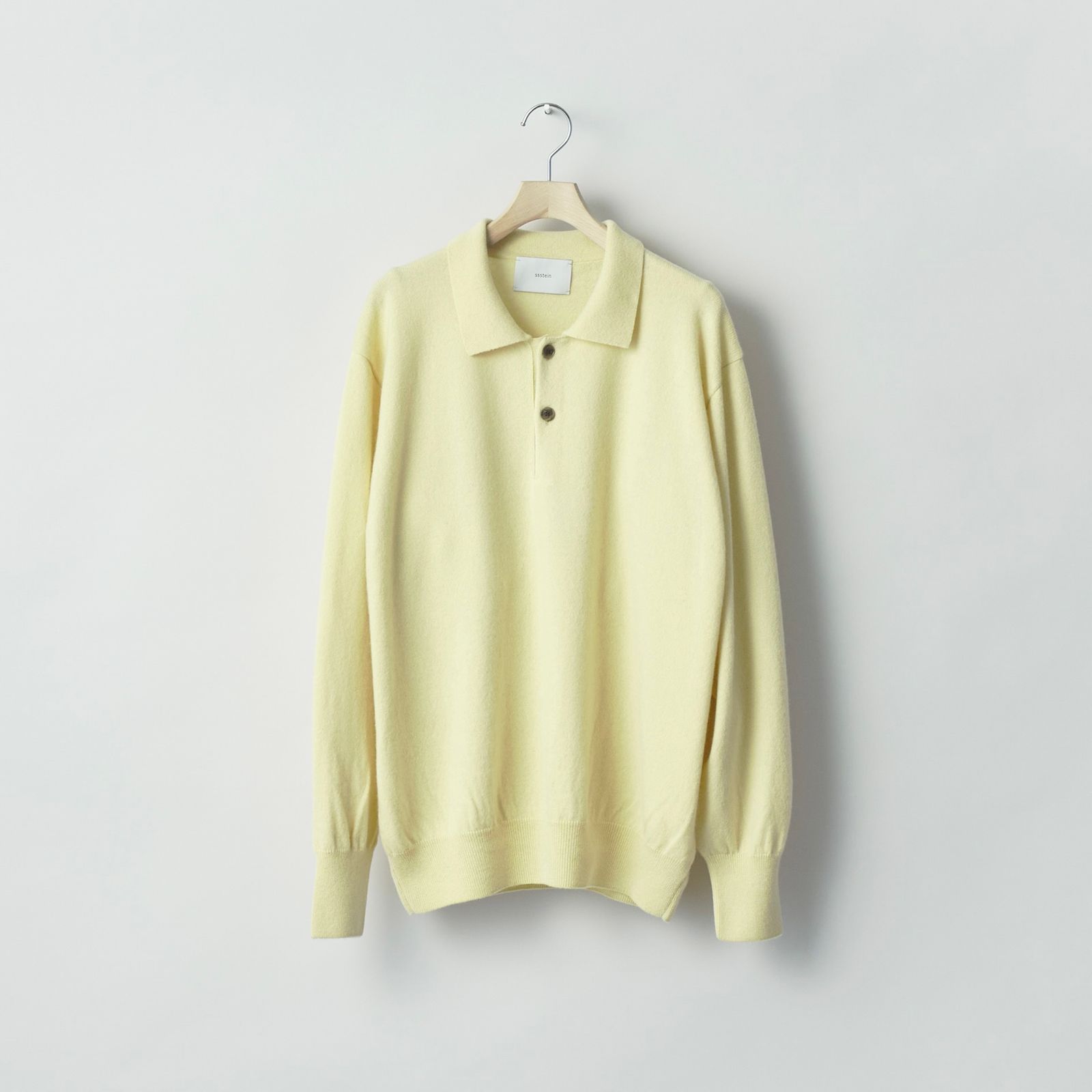 【残り一点】Pure Cashmere Knit Polo LS