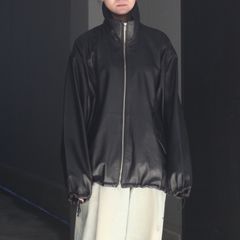 【残り一点】ラムレザージップブルゾン