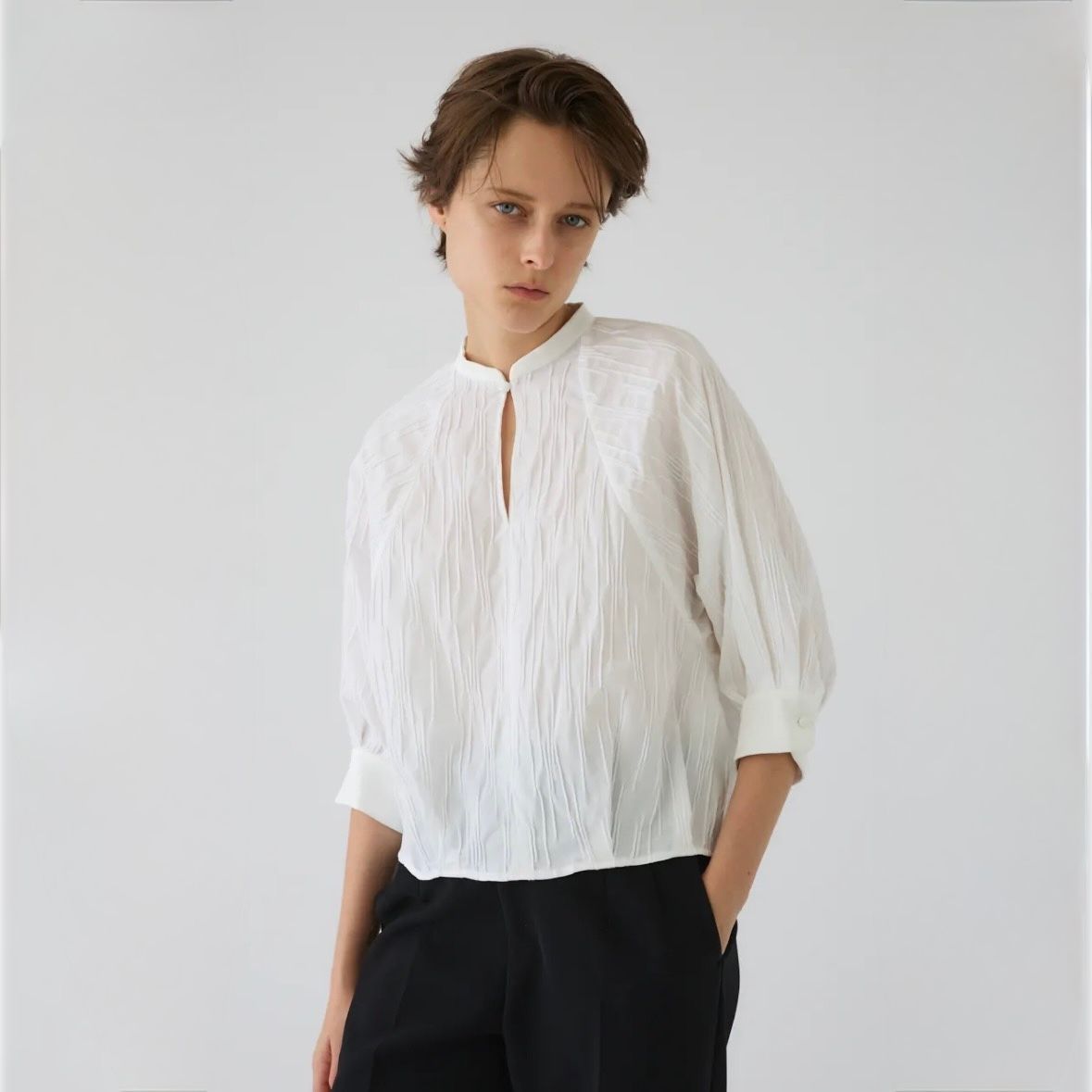 【残り一点】Tuck Pleats Raglan Blouse