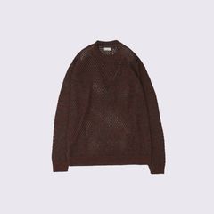 【残り一点】Mesh Knit Shirt Crewneck Sweater