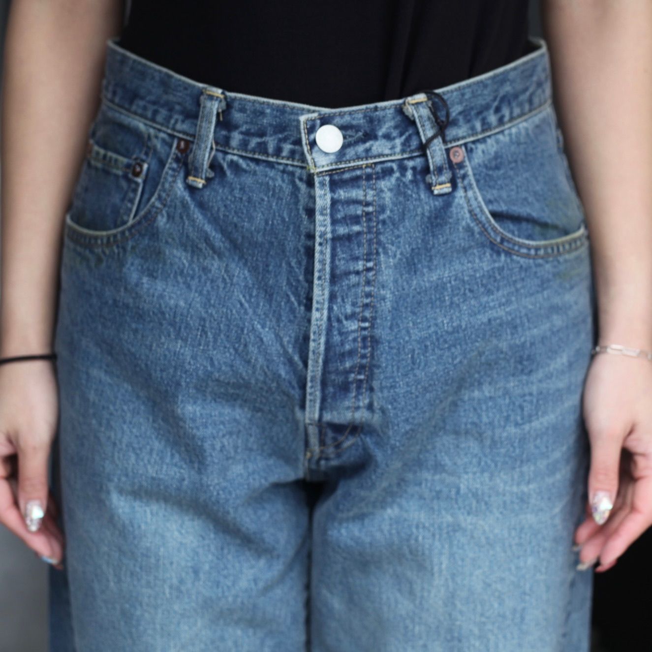 【残りわずか】Twist Seam Vintage Denim Jeans