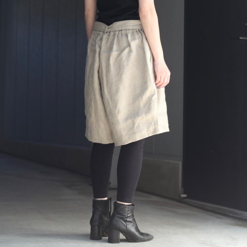 【残り一点】セミウェットリネンショートパンツ