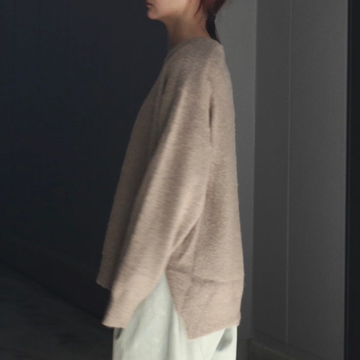 【残り一点】Wool/Alpaca Milled Knit Crew Neck LS