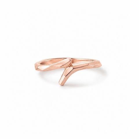 【お取り寄せ注文可能】Broadly V Ring(K18 PINK GOLD)
