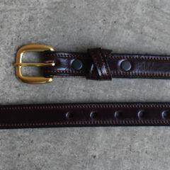 【残りわずか】Crossed Keeper Belts(HAVANA×BRASS)