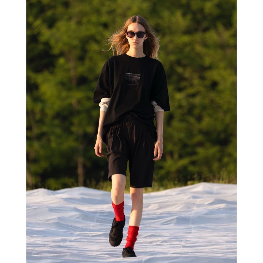 【残り一点】Wool Washer Tropical 2Pleated Easy Shorts