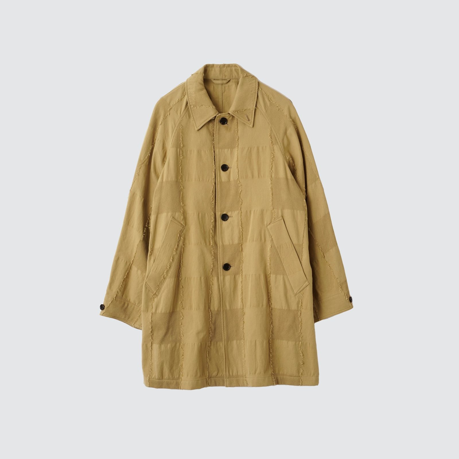 YOKE - 【残り一点】Block-Jacquard Half Coat | ACRMTSM ONLINE STORE