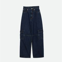 【残り一点】Denim Discharge Printhing Cargo Pants