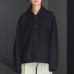 【残り一点】リサイクルメルトンシャツブルゾン