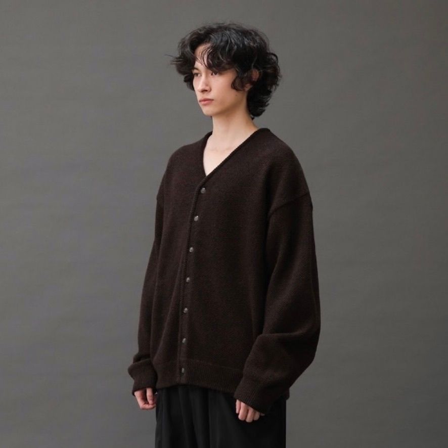 【残り一点】Moss Stitch V-Neck Cardigan