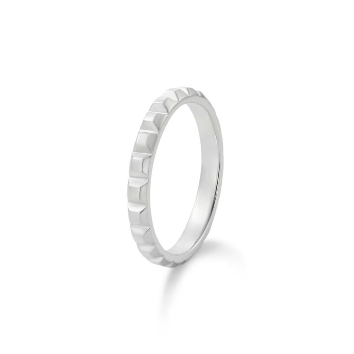 【お取り寄せ注文可能】Flat Studs Ring M(PLATINUM950)