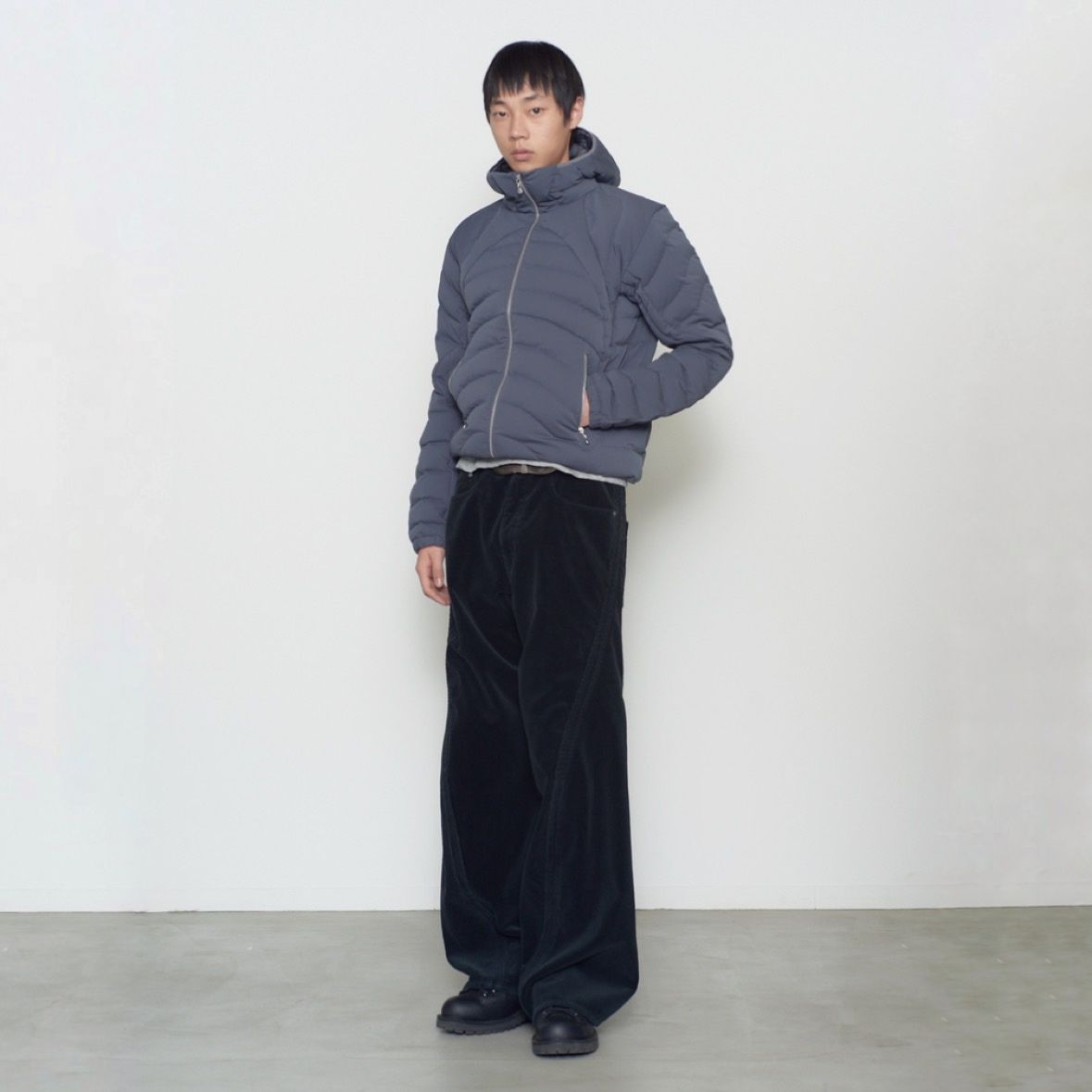 【残り一点】Panelled Hooded Puffer Jacket