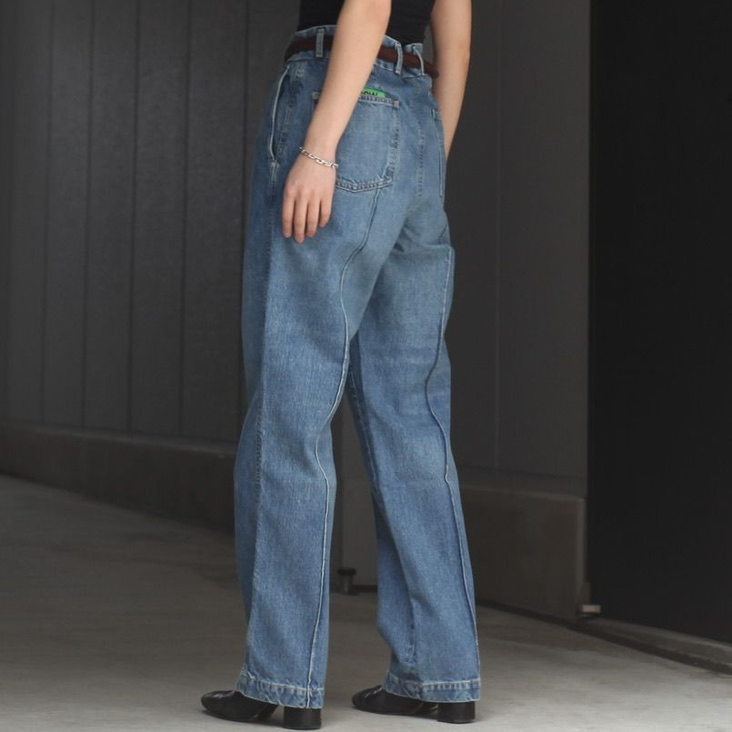 TTT MSW - 【残り一点】Organic Cotton Denim Straight Pants