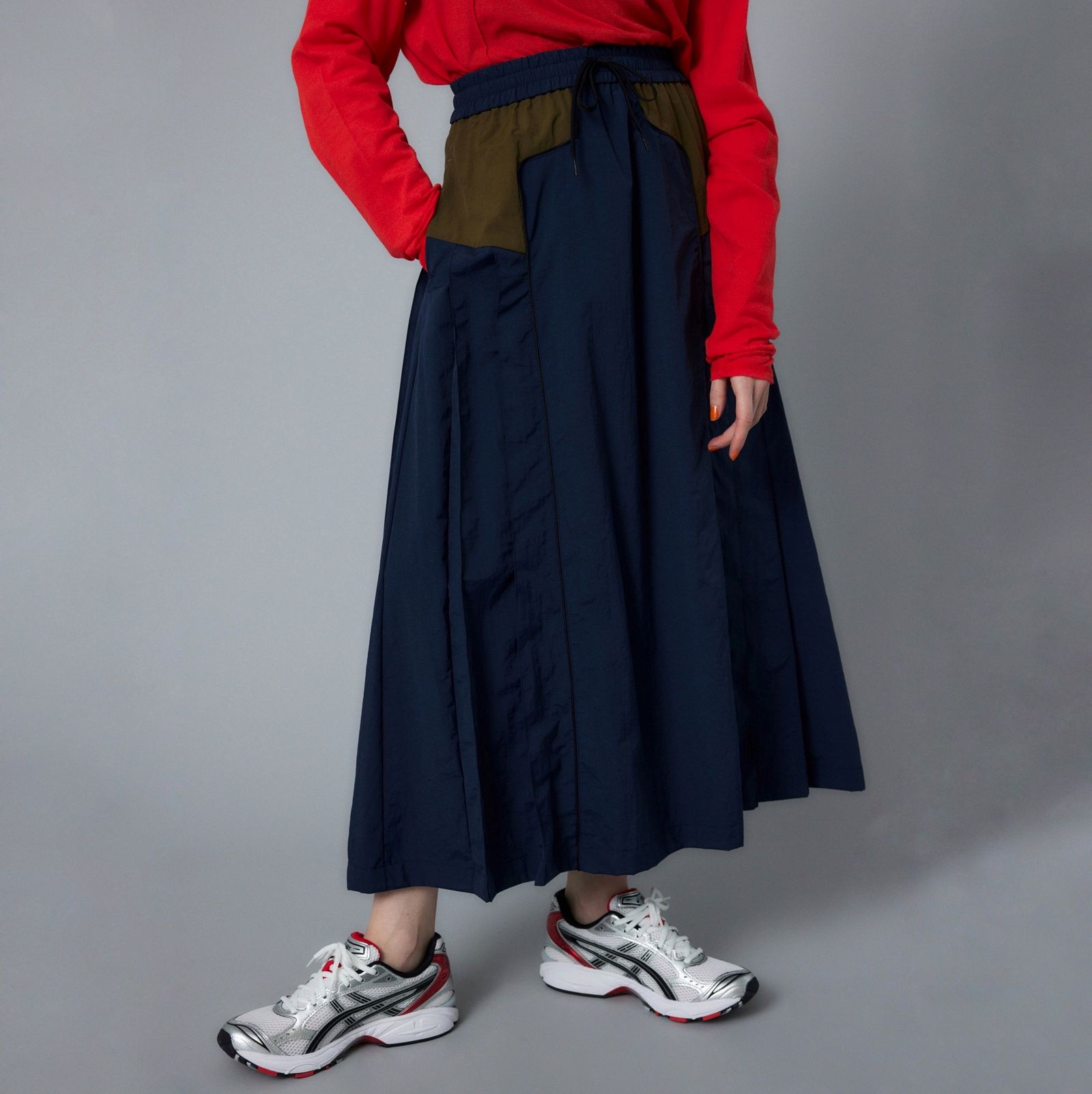 【残り一点】Side Pleats Flare Skirt