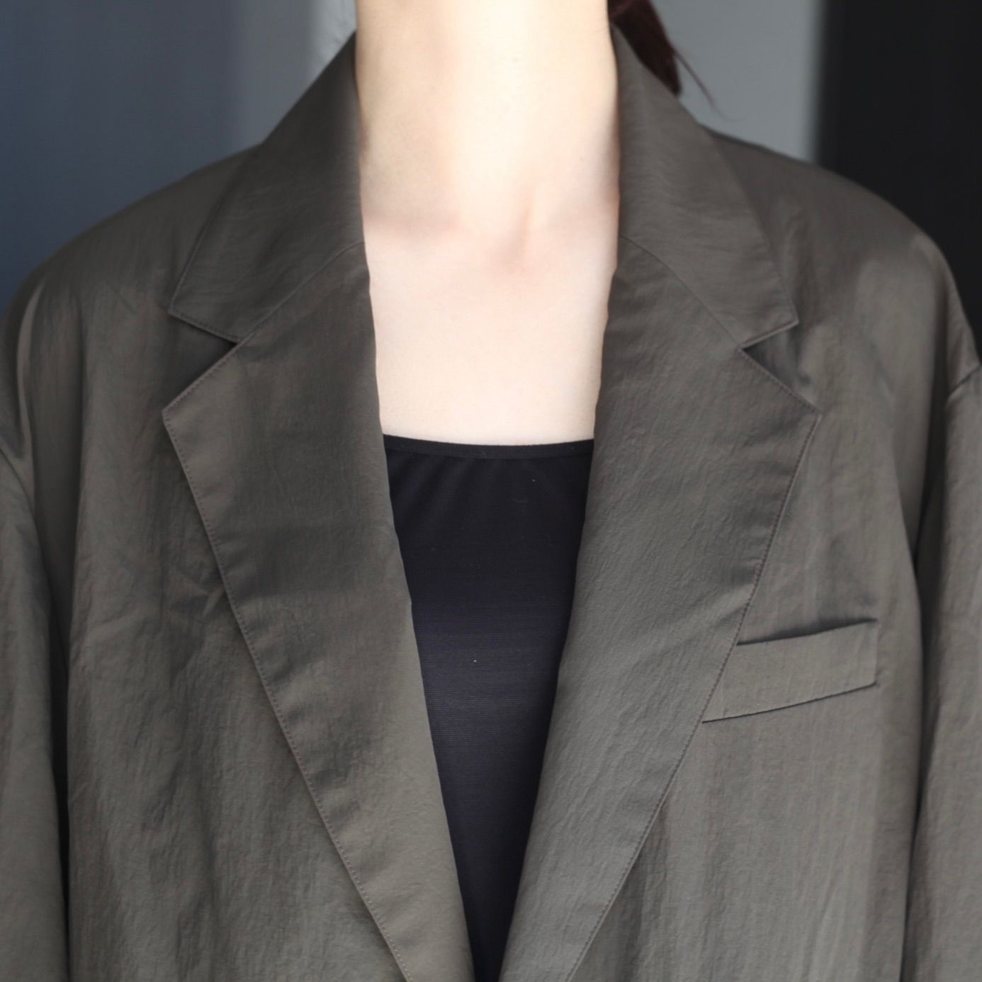 【残り一点】Windproof Nylon Single Breasted Jacket
