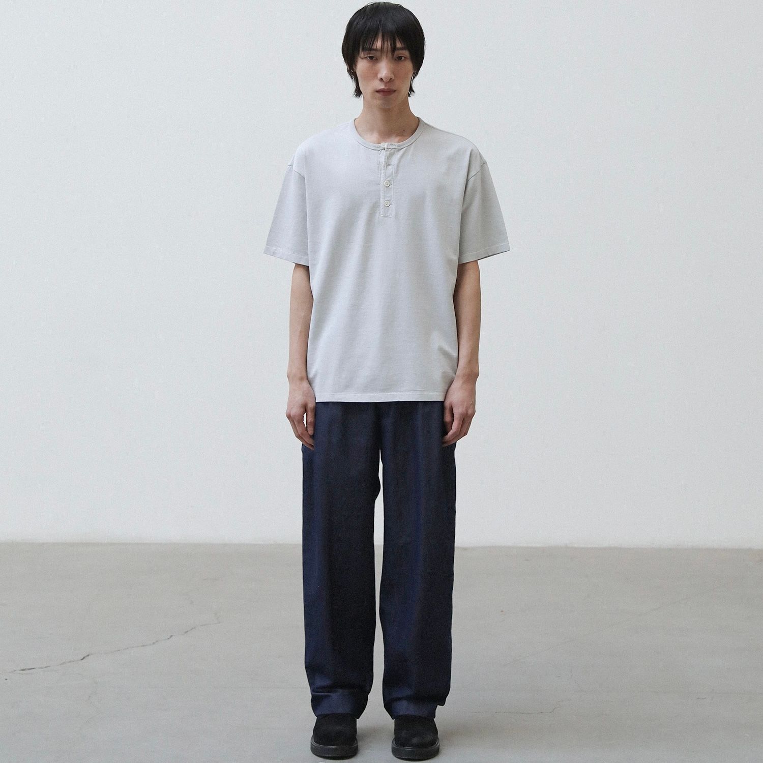 【残り一点】French Henry Neck Garment Tee