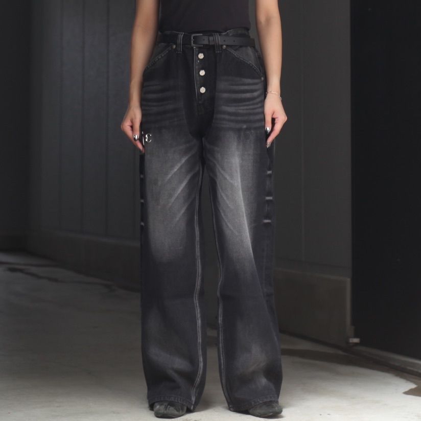 【残り一点】TC Leather Back Pocket Pants