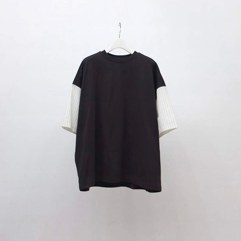 【残り一点】シャツ切替ワイドT