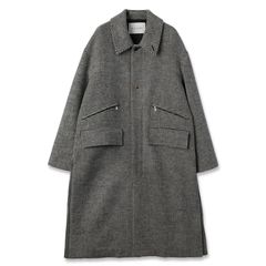 CULLNI - 【残り一点】Wool Check Double Pocket Long Coat | ACRMTSM 
