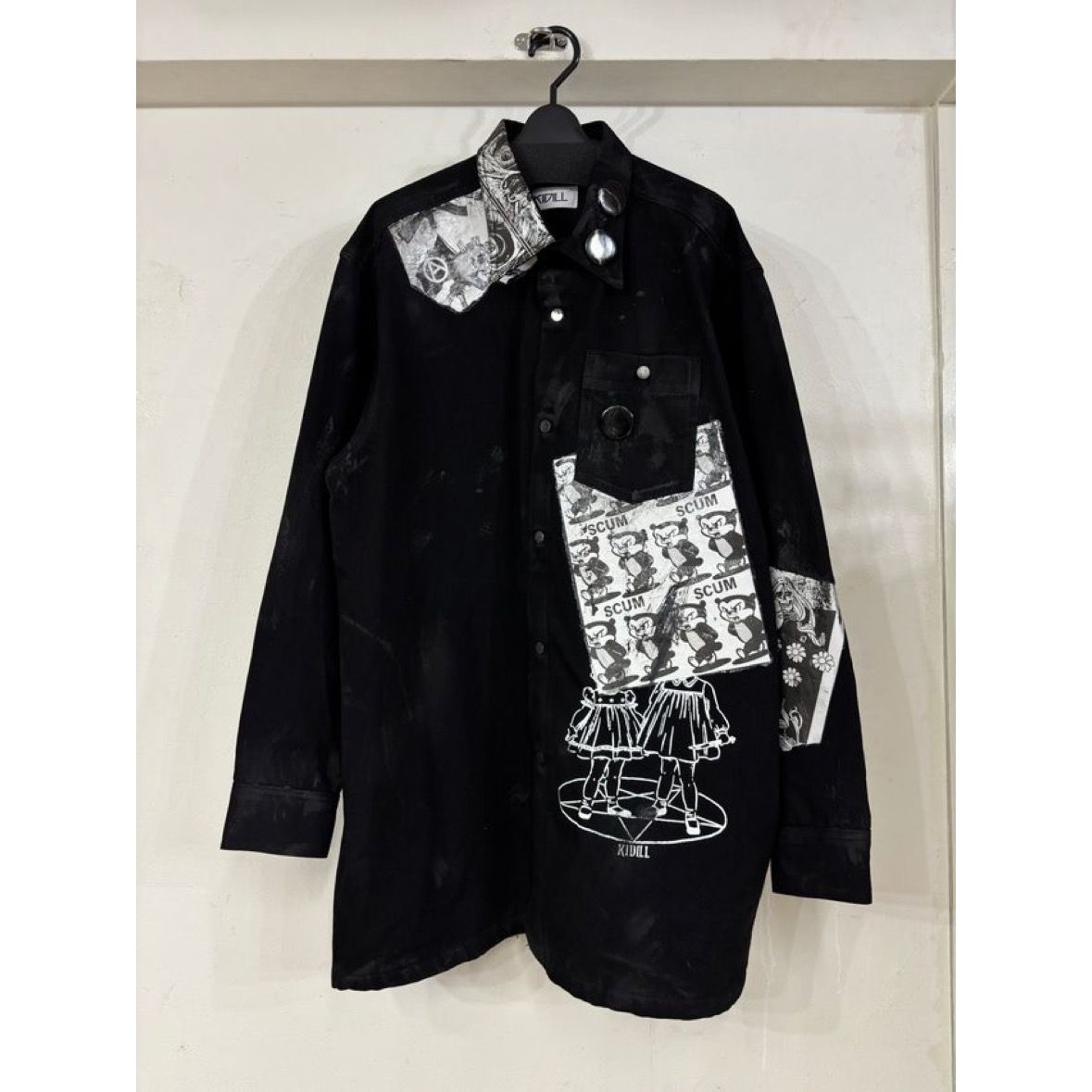 【残り一点】Paper Bonding Rubber Coating Denim Shirt