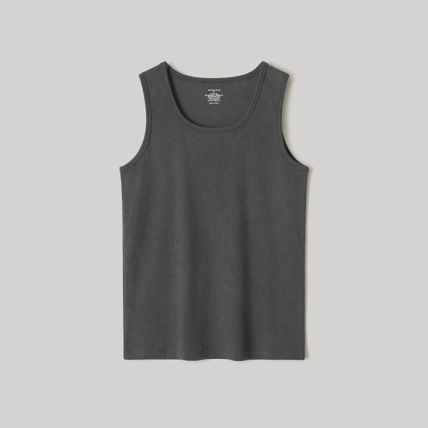 【残り一点】Dyed Ribbed Scoop Neck Tank