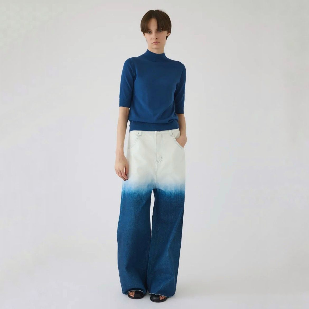 【残り一点】Silk Mix Fit Tops