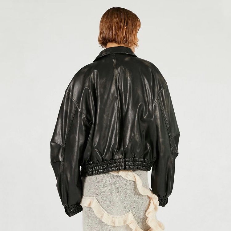 【残り一点】Flight Leather Bomber Jacket