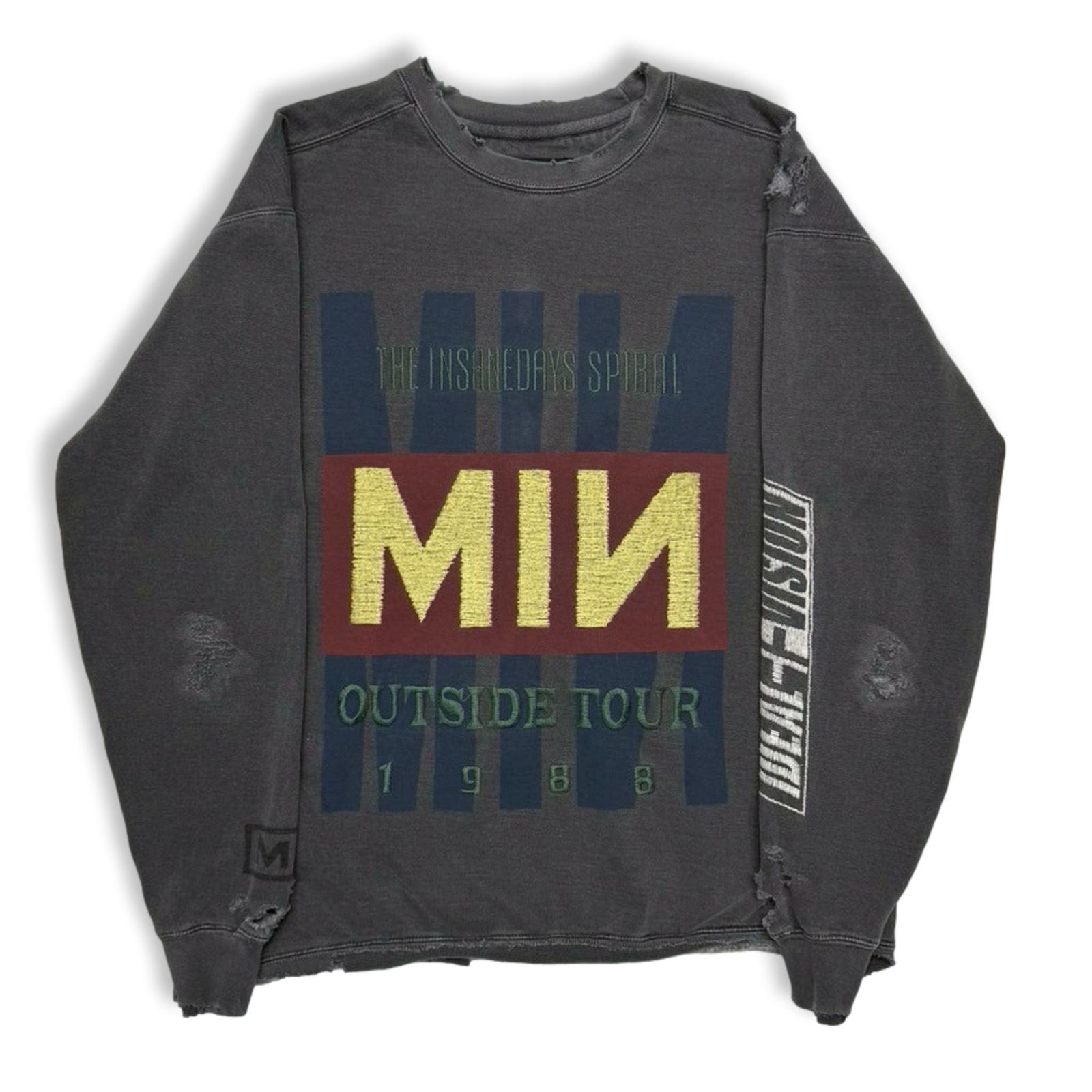 【残り一点】Bootleg DIY Crew Sweat With Damaged(OUTSIDE TOUR)