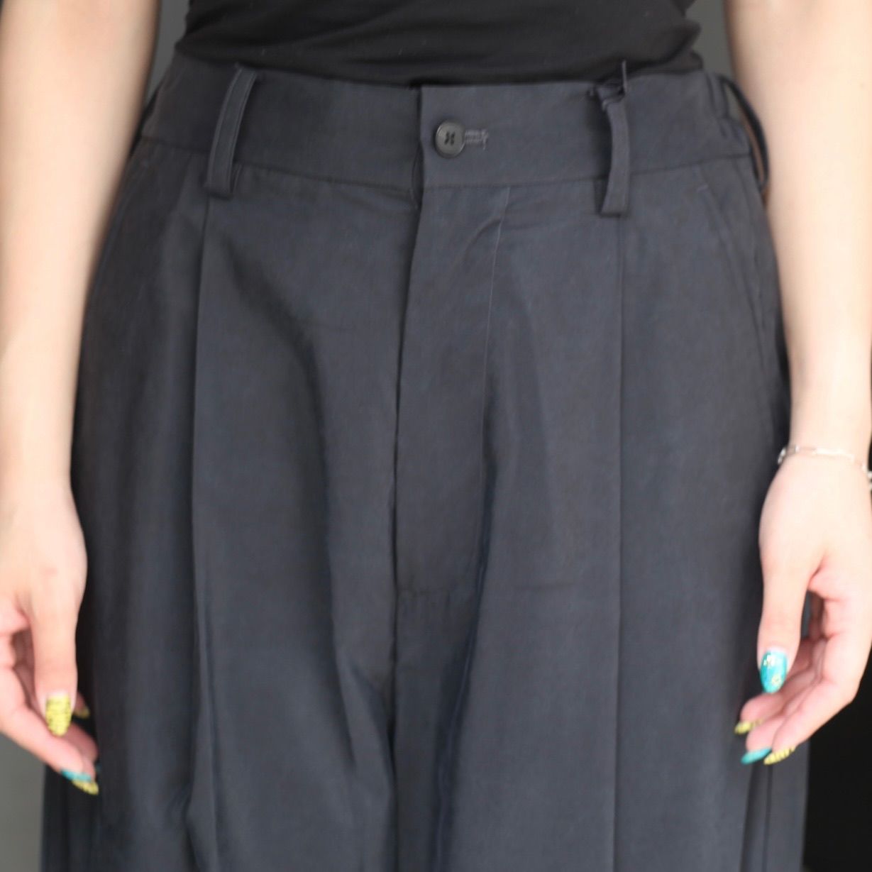 【残り一点】Silk/Nylon Wide Easy Trousers
