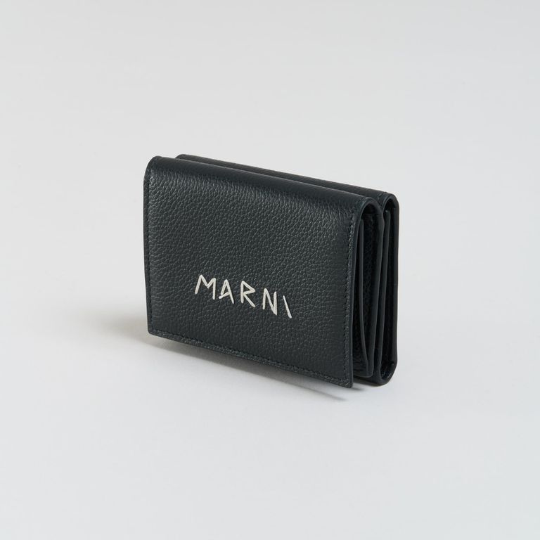 MARNI - 【残りわずか】Trifold Stitch Logo Leather Wallet | ACRMTSM ONLINE STORE