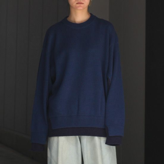 yoke 21aw Connecting Crew Neck Knit LS | jarussi.com.br