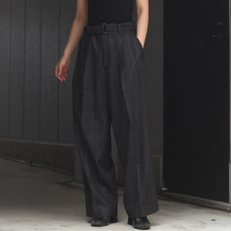 stein - 【残りわずか】Belted Wide Straight Trousers | ACRMTSM