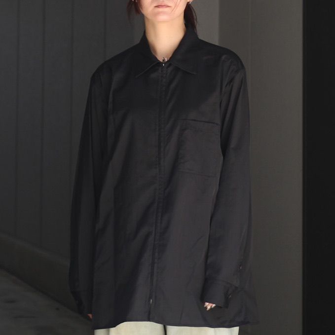 【残り一点】Silk Nylon Zip Shirt