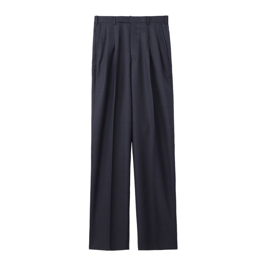 ジョンローレンスサリバンWool pleated trousers JOHNLAWRENCESULLIVAN - 【残り一点】Wool Pleated Trousers