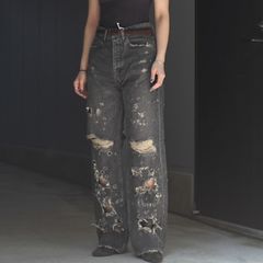 【残り一点】Damage Straight Denim Pants