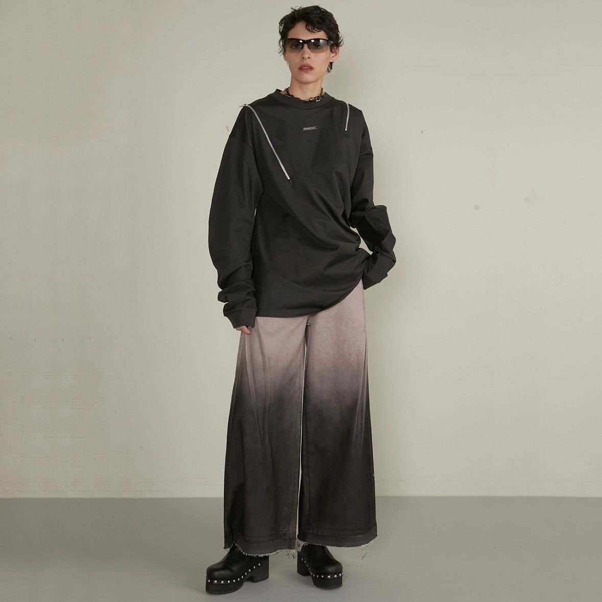 【残り一点】Gradation Wide Denim Pants