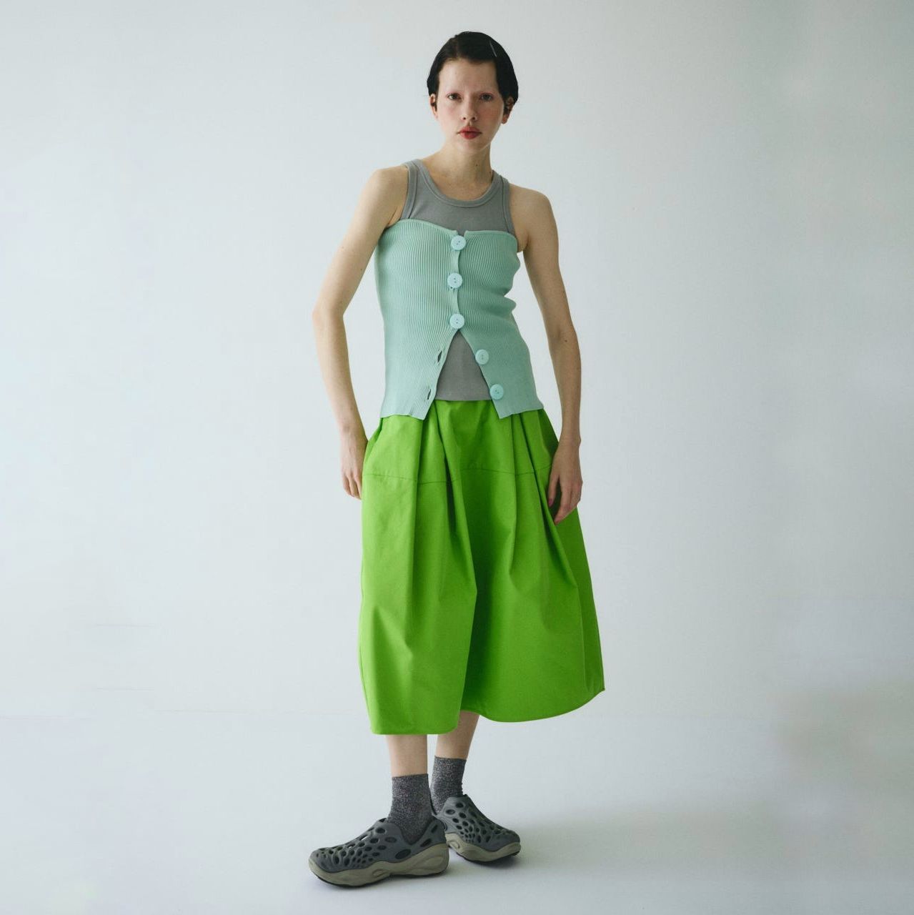 【残り一点】Front Button Knit Bustier