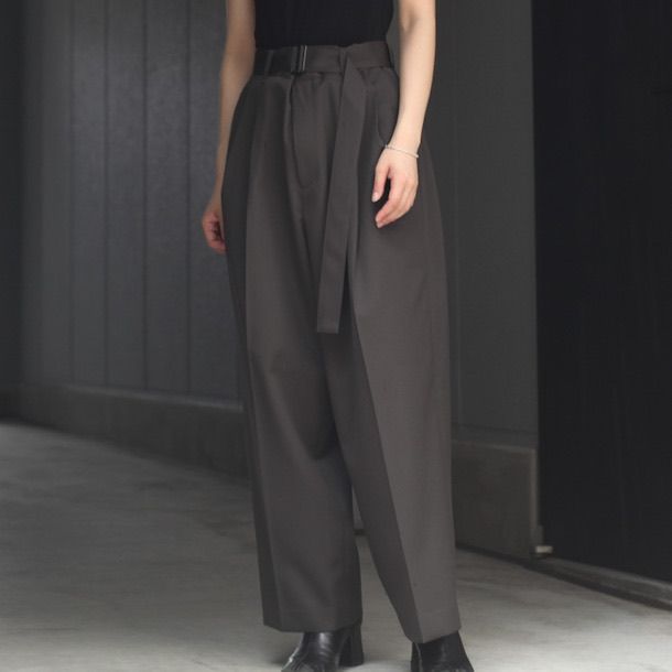 stein - 【残りわずか】Belted Wide Straight Trousers | ACRMTSM 