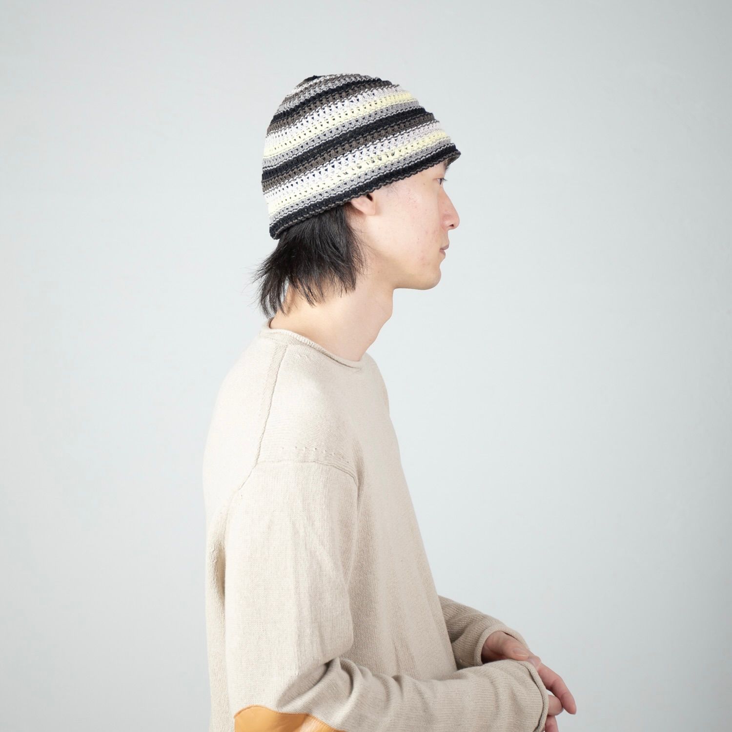 【残り一点】Multi Border Knit Hat