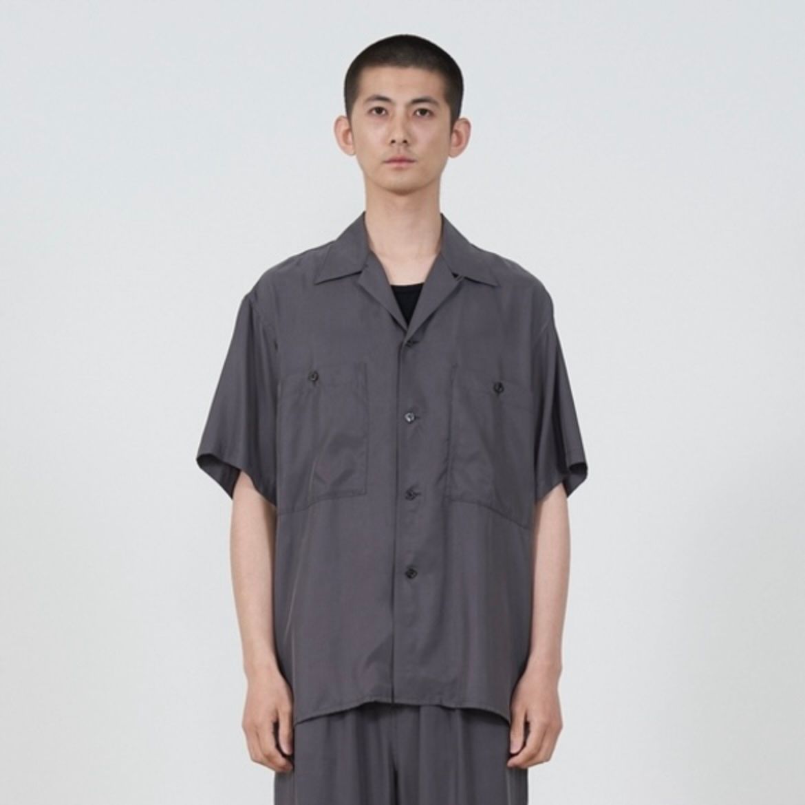 YOKE - 【残り一点】Cupro Open Collar Shirt | ACRMTSM ONLINE YOKE - 【残り一点】Cupro Open Collar Shirt | ACRMTSM ONLINE