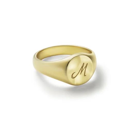 【お取り寄せ注文可能】Signet Ring No.1(K10 YELLOW GOLD)