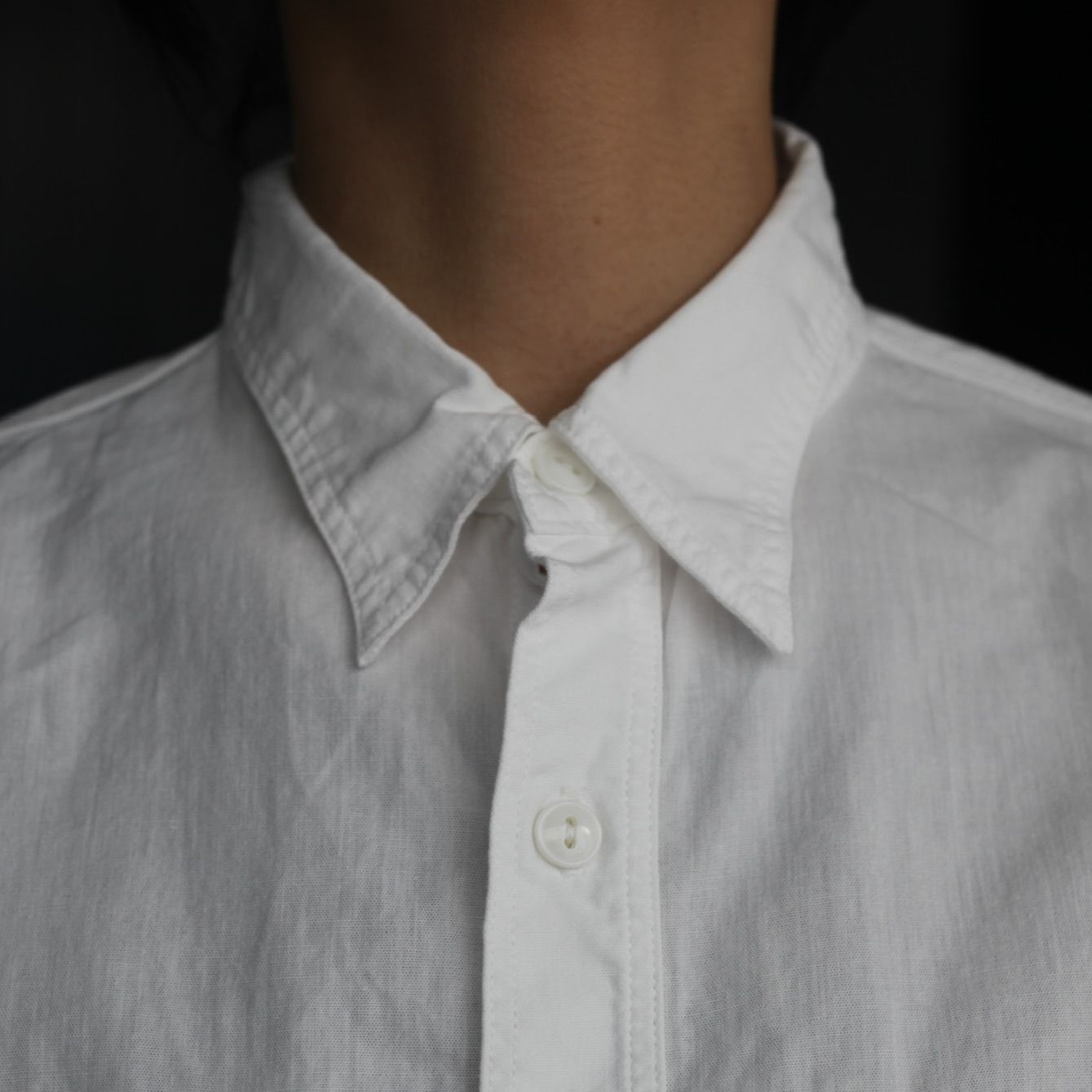 【残りわずか】White Chambray Work Shirt