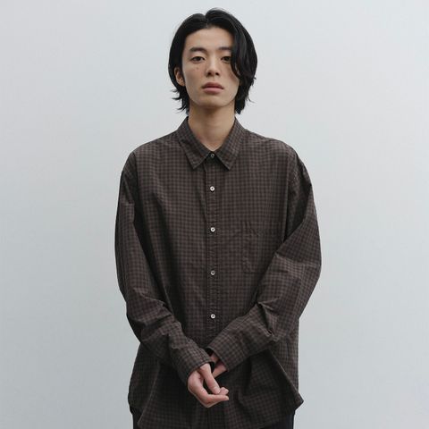 【残り一点】Bold Garment Gingham Check Shirt