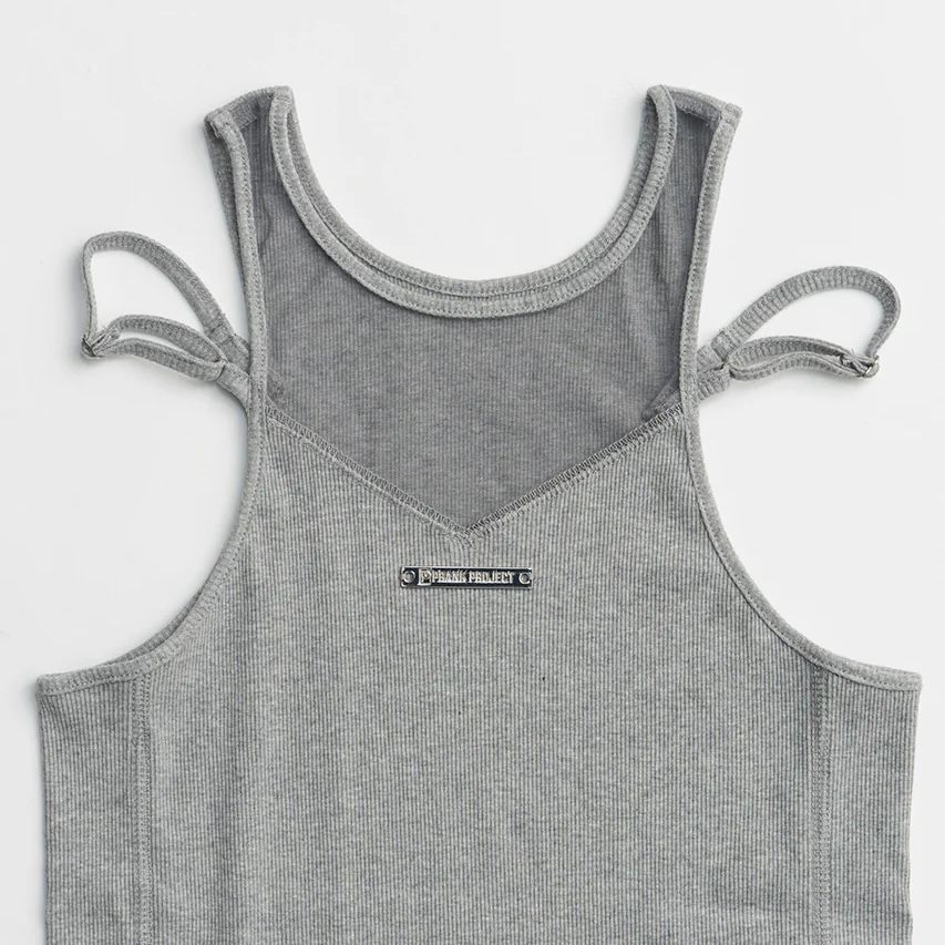 【残り一点】Front Logo Rib Tank Top